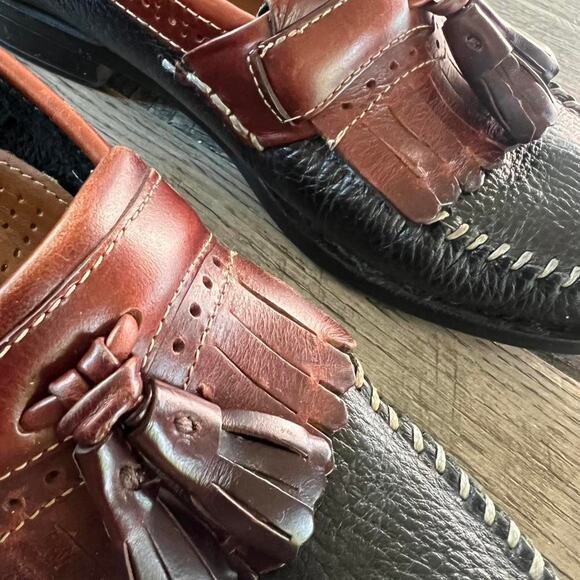 H. Bass Weejuns Tassel Loafers – Brown/Black – Size 7D - Picture 3 of 8